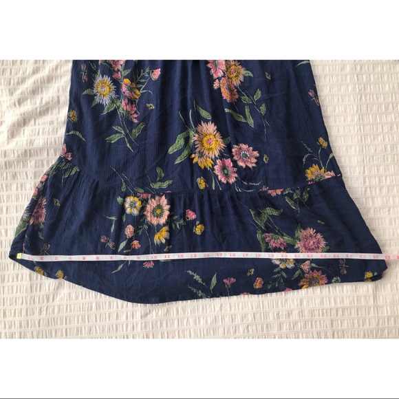 Long Sleeve Floral Print Summer Dress with Tassles - Picture 13 of 16